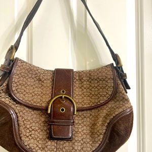 Coach mini C shoulder Saddle bag.